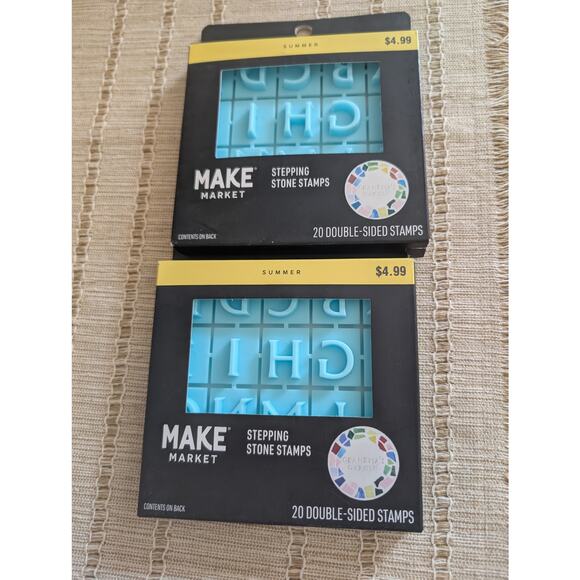 2 Pack Stepping Stone Stamps - 20 Double Sided Stamps (40 total) - Picture 3 of 3